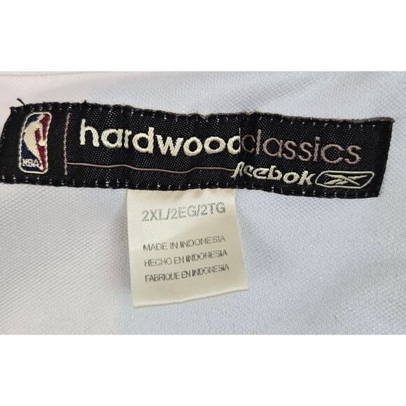 Denver Nuggets Rainbow Logo Vintage Rebook Hardwood Classics Snaps Mens XXL - Picture 7 of 8